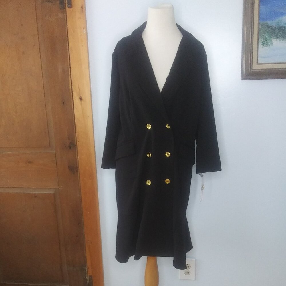 NWT Nanette Lepore Womens Double Breasted Wrap Sheath Blazer Dress size 12